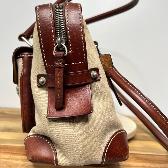 Dooney & Bourke Signature Anniversary Pocket Tote Satchel - Picture 11 of 12